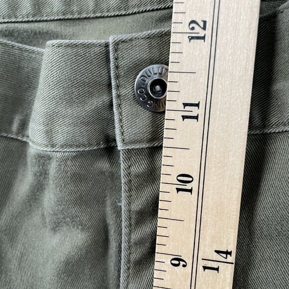 Duluth Trading Co Carpenter Pants Mens 40x34 Twill Relaxed Fit Green Khaki - Picture 7 of 8